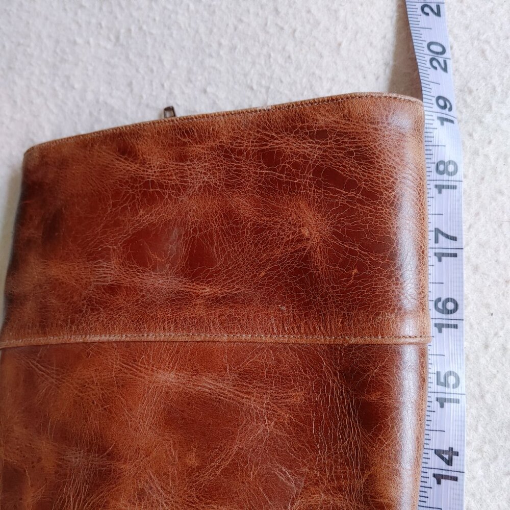 💯% real leather Knee High heeled brown Boots - Picture 8 of 16